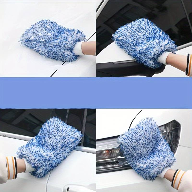 Magic Velvet Thumb Gloves Car Wash Mitt Scratch free - Temu